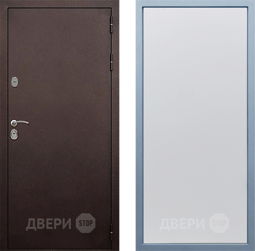 Входная металлическая Дверь Дива МД-40 Медь Н-1 Белый в Красноармейске