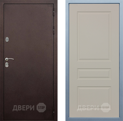 Входная металлическая Дверь Дива МД-40 Медь Д-13 Шампань в Красноармейске