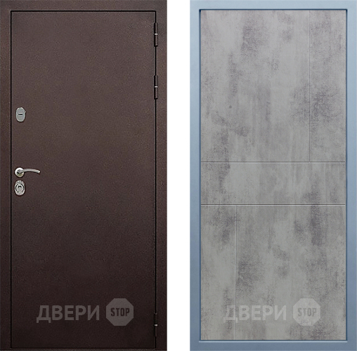 Дверь Дива МД-40 Медь М-1 Бетон темный в Красноармейске