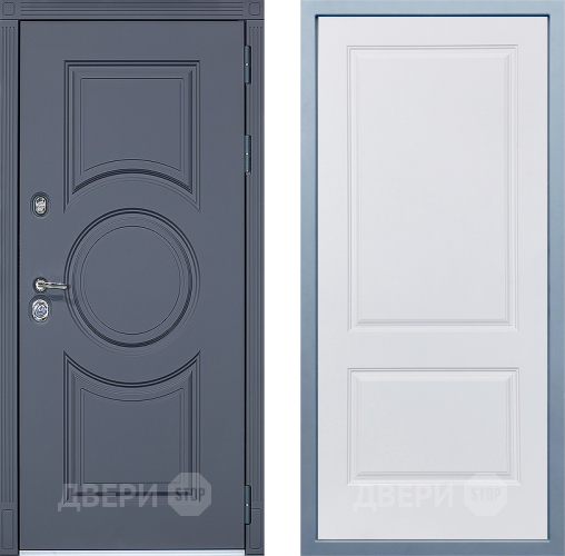 Входная металлическая Дверь Дива МХ-30 STR Д-7 Белый в Красноармейске