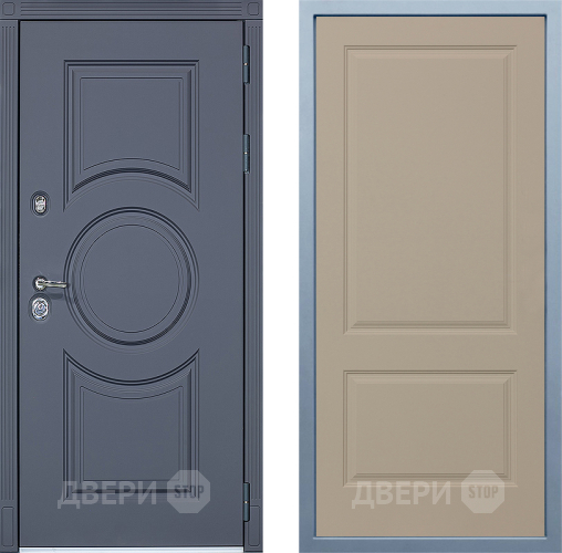 Входная металлическая Дверь Дива МХ-30 STR Д-7 Шампань в Красноармейске