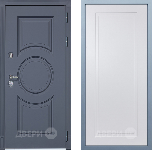 Входная металлическая Дверь Дива МХ-30 STR Н-10 Белый в Красноармейске