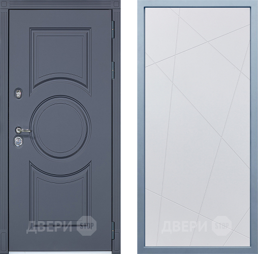 Входная металлическая Дверь Дива МХ-30 STR Д-11 Белый в Красноармейске