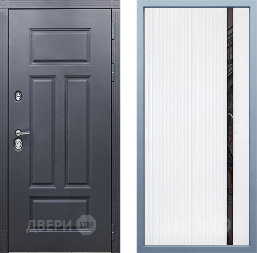 Входная металлическая Дверь Дива МХ-29 STR МХ-46 Белый матовый в Красноармейске