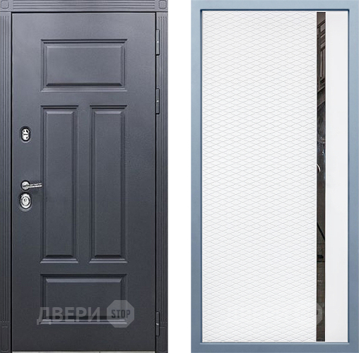 Входная металлическая Дверь Дива МХ-29 STR МХ-47 Белый матовый в Красноармейске