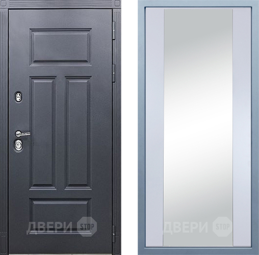 Входная металлическая Дверь Дива МХ-29 STR Д-15 Зеркало Белый в Красноармейске