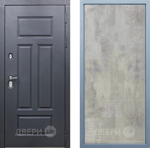 Входная металлическая Дверь Дива МХ-29 STR Д-4 Бетон темный в Красноармейске