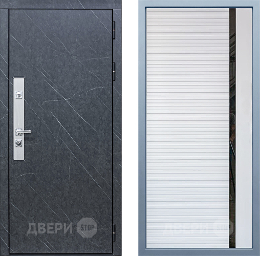 Входная металлическая Дверь Дива МХ-26 STR МХ-45 Белый матовый в Красноармейске