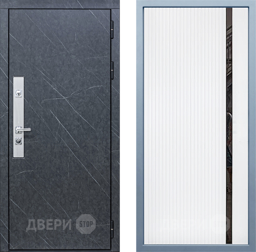 Входная металлическая Дверь Дива МХ-26 STR МХ-46 Белый матовый в Красноармейске