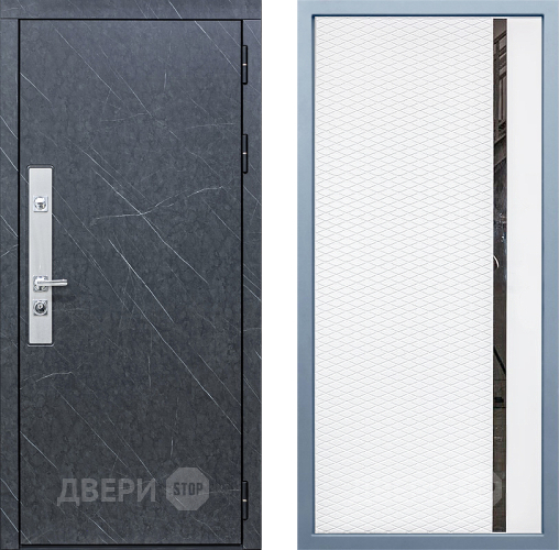Входная металлическая Дверь Дива МХ-26 STR МХ-47 Белый матовый в Красноармейске
