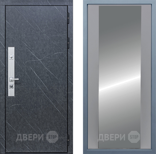 Входная металлическая Дверь Дива МХ-26 STR Д-15 Зеркало Силк Маус в Красноармейске