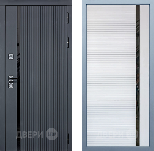 Входная металлическая Дверь Дива МХ-46 STR МХ-45 Белый матовый в Красноармейске