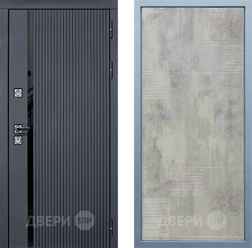 Входная металлическая Дверь Дива МХ-46 STR Д-4 Бетон темный в Красноармейске