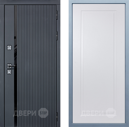 Входная металлическая Дверь Дива МХ-46 STR Н-10 Белый в Красноармейске