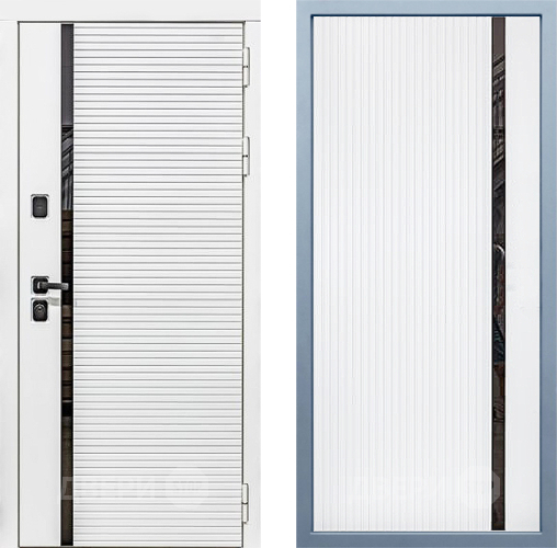 Входная металлическая Дверь Дива МХ-45 Белая STR МХ-46 Белый матовый в Красноармейске