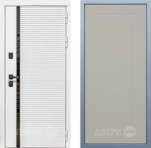 Входная металлическая Дверь Дива МХ-45 Белая STR Н-10 Шампань в Красноармейске