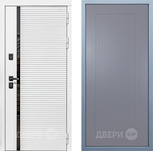 Входная металлическая Дверь Дива МХ-45 Белая STR Н-10 Силк Маус в Красноармейске