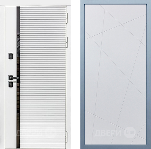 Входная металлическая Дверь Дива МХ-45 Белая STR Д-11 Белый в Красноармейске