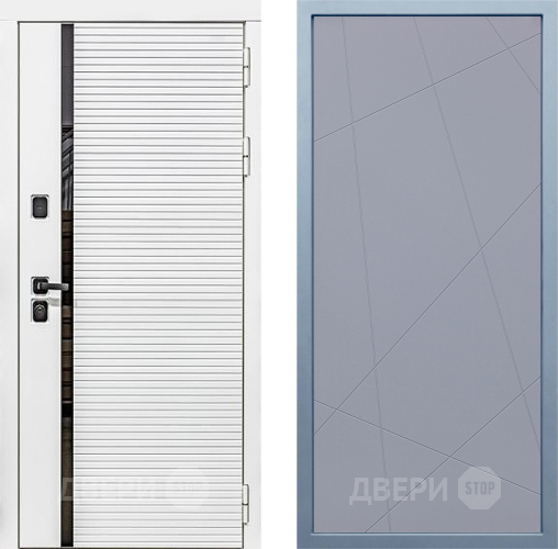 Входная металлическая Дверь Дива МХ-45 Белая STR Д-11 Силк Маус в Красноармейске
