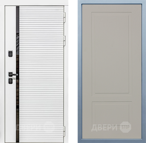 Входная металлическая Дверь Дива МХ-45 Белая STR Н-7 Шампань в Красноармейске