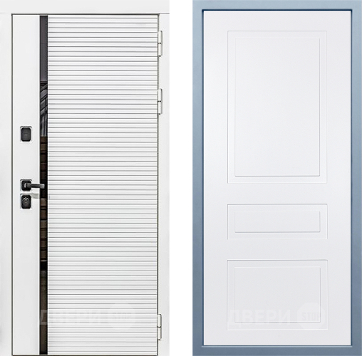 Входная металлическая Дверь Дива МХ-45 Белая STR Н-13 Белый в Красноармейске