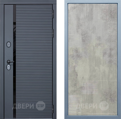 Входная металлическая Дверь Дива МХ-45 STR Д-4 Бетон темный в Красноармейске