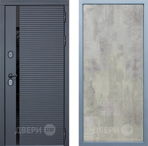 Входная металлическая Дверь Дива МХ-45 STR Д-4 Бетон темный в Красноармейске