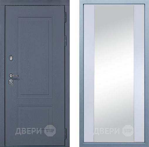 Дверь Дива МХ-38 STR Д-15 Зеркало Белый в Красноармейске