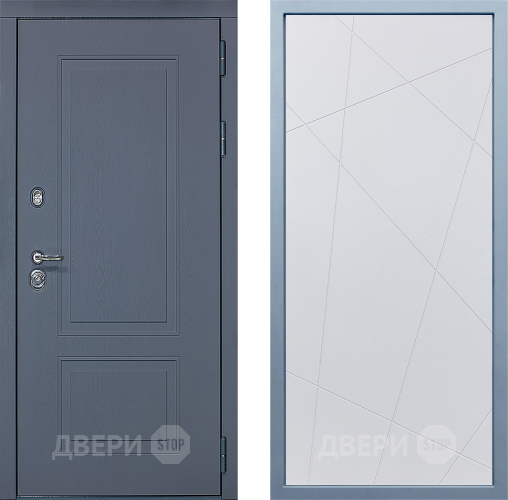 Входная металлическая Дверь Дива МХ-38 STR Д-11 Белый в Красноармейске