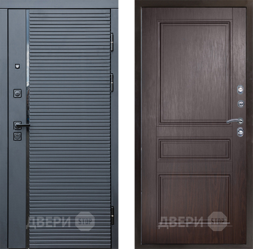 Входная металлическая Дверь Престиж Черная Линия Классика Венге в Красноармейске