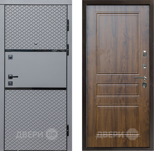 Входная металлическая Дверь Престиж Ромб Классика Дуб в Красноармейске