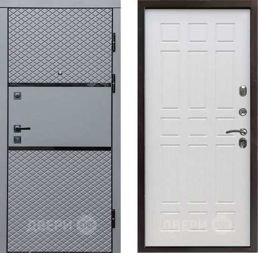 Входная металлическая Дверь Престиж Ромб Спарта Лиственница белая в Красноармейске