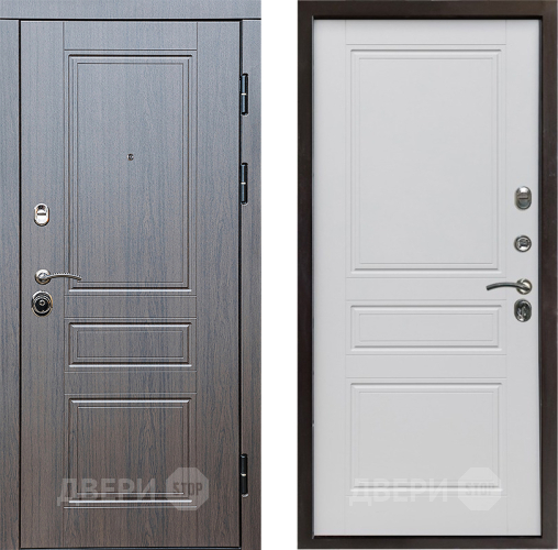 Входная металлическая Дверь Престиж Классика Венге Классика Белый матовый в Красноармейске