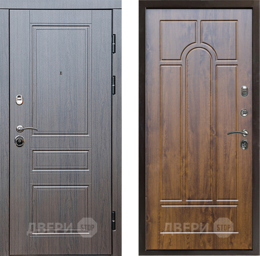 Входная металлическая Дверь Престиж Классика Венге Арка Дуб в Красноармейске