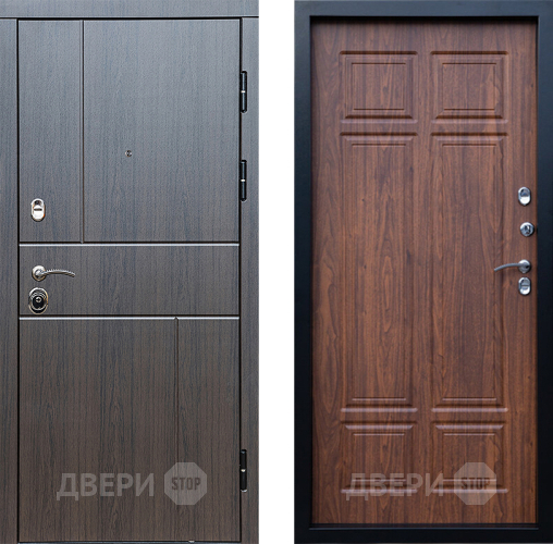 Входная металлическая Дверь Престиж Горизонт Венге Премиум Орех темный в Красноармейске