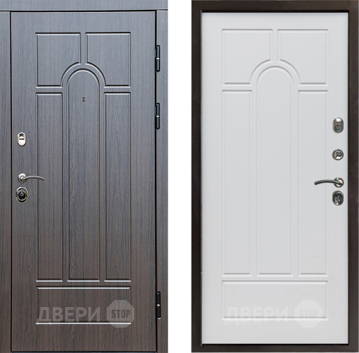 Входная металлическая Дверь Престиж Арка Арка Белое дерево в Красноармейске