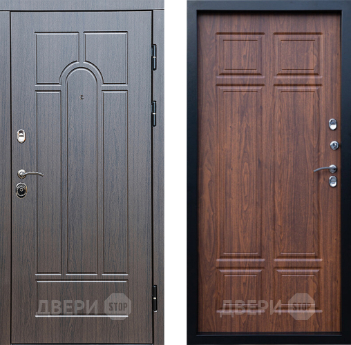 Входная металлическая Дверь Престиж Арка Премиум Орех темный в Красноармейске