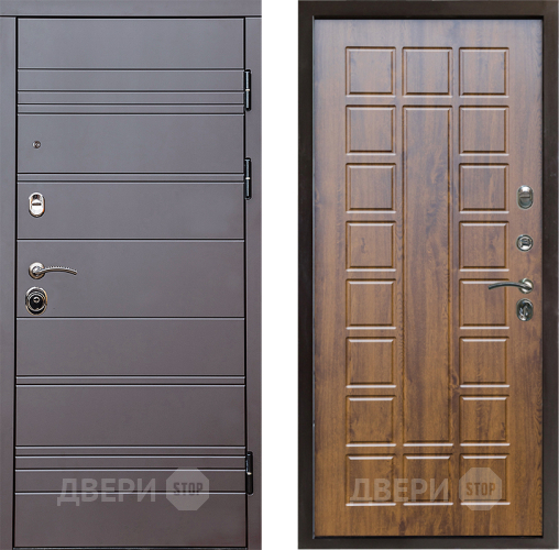 Входная металлическая Дверь Престиж Линия Браун Престиж Дуб в Красноармейске