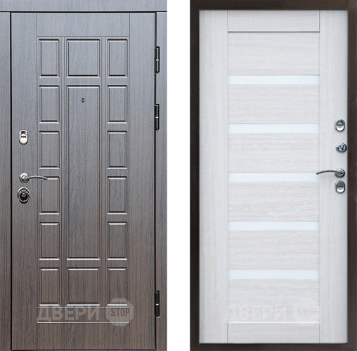 Входная металлическая Дверь Престиж Престиж Царга Лиственница белая в Красноармейске