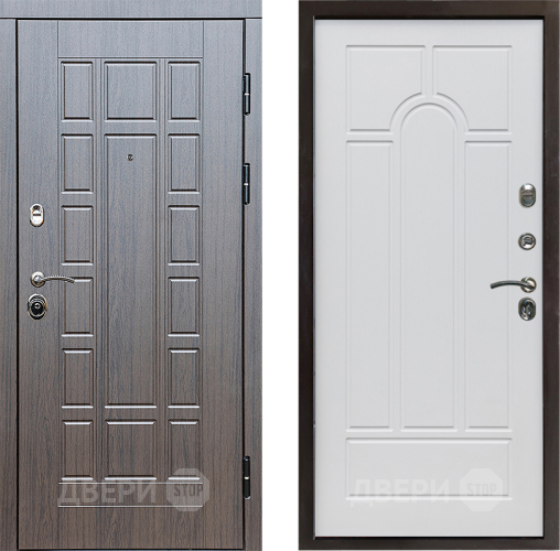 Входная металлическая Дверь Престиж Престиж Арка Белое дерево в Красноармейске