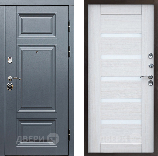 Входная металлическая Дверь Престиж Премиум Царга Лиственница белая в Красноармейске