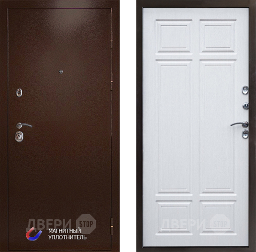 Входная металлическая Дверь Престиж Медь Премиум Лиственница белая в Красноармейске