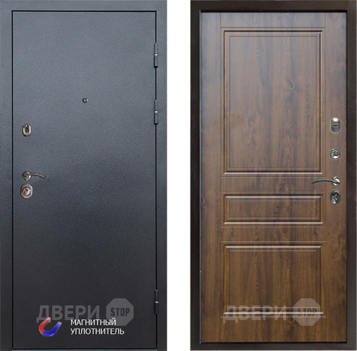Входная металлическая Дверь Престиж Графит Классика Дуб в Красноармейске
