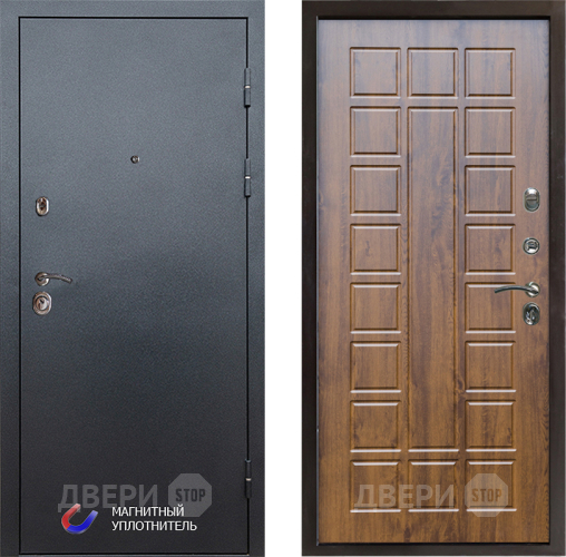 Входная металлическая Дверь Престиж Графит Престиж Дуб в Красноармейске