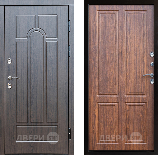 Входная металлическая Дверь Престиж TERMO с терморазрывом Арка Премиум Орех светлый в Красноармейске