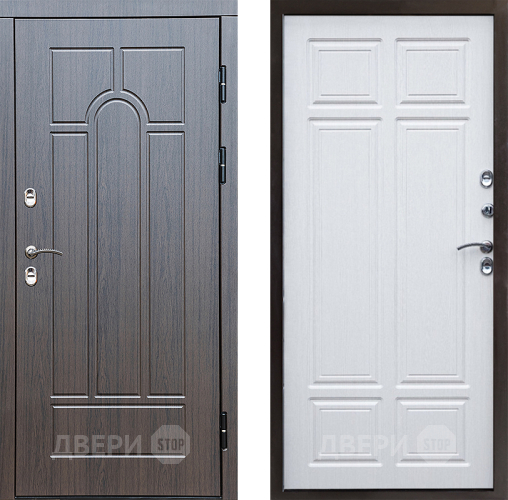 Входная металлическая Дверь Престиж TERMO с терморазрывом Арка Премиум Лиственница белая в Красноармейске