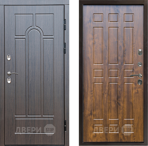 Входная металлическая Дверь Престиж TERMO с терморазрывом Арка Спарта Дуб в Красноармейске