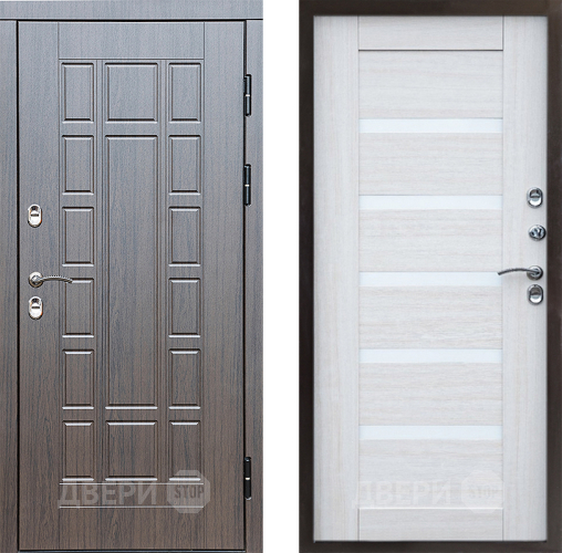 Входная металлическая Дверь Престиж TERMO с терморазрывом Престиж Царга Лиственница белая в Красноармейске