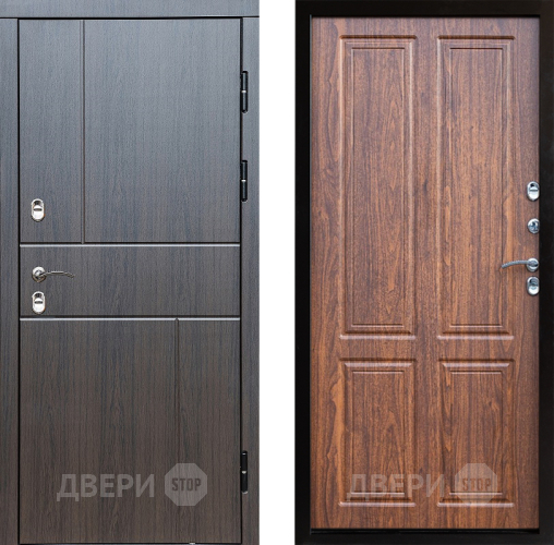 Входная металлическая Дверь Престиж TERMO с терморазрывом Горизонт Венге Премиум Орех светлый в Красноармейске