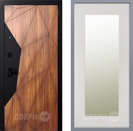 Дверь Заводские двери Морра Зеркало Модерн Белый софт в Красноармейске